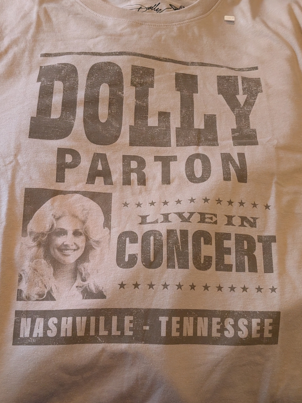 Dolly Parton Graphic Short Sleeve Tee Nashville Tennessee Size Medium
